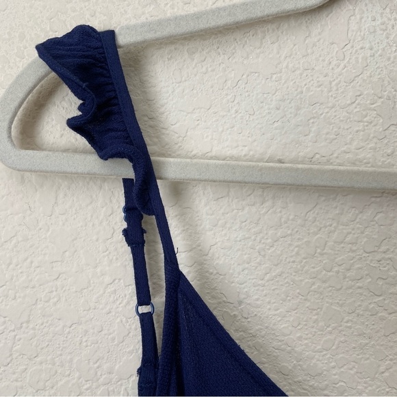 Line + Dot Boho Ruffle Strap Double V Ruffle Hemline Maxi Dress - Picture 4 of 9